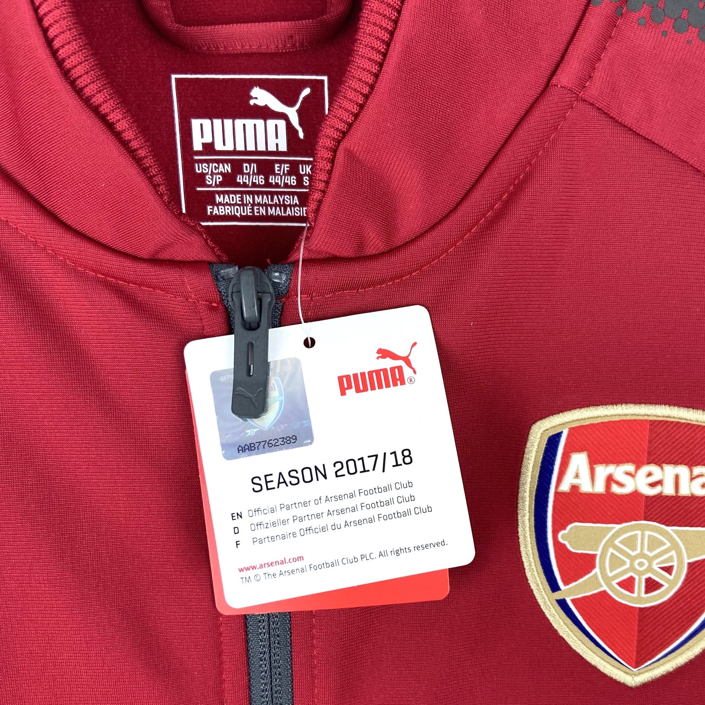 BNWT 2017 2018 Arsenal Puma Training Football Top Men's Small