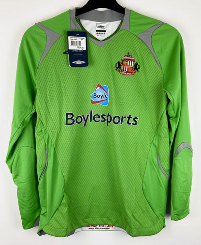 BNWT 2007 2008 Sunderland Home Umbro Goalkeeper Football Shirt Kids 13-14 Years