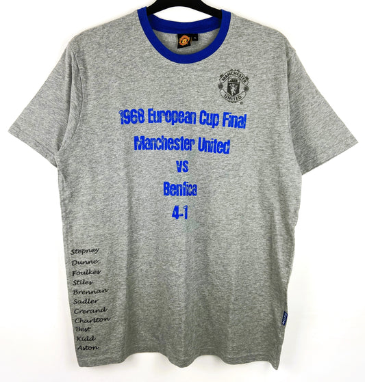 1968 Manchester United European Cup Final Football TEE Men's XL