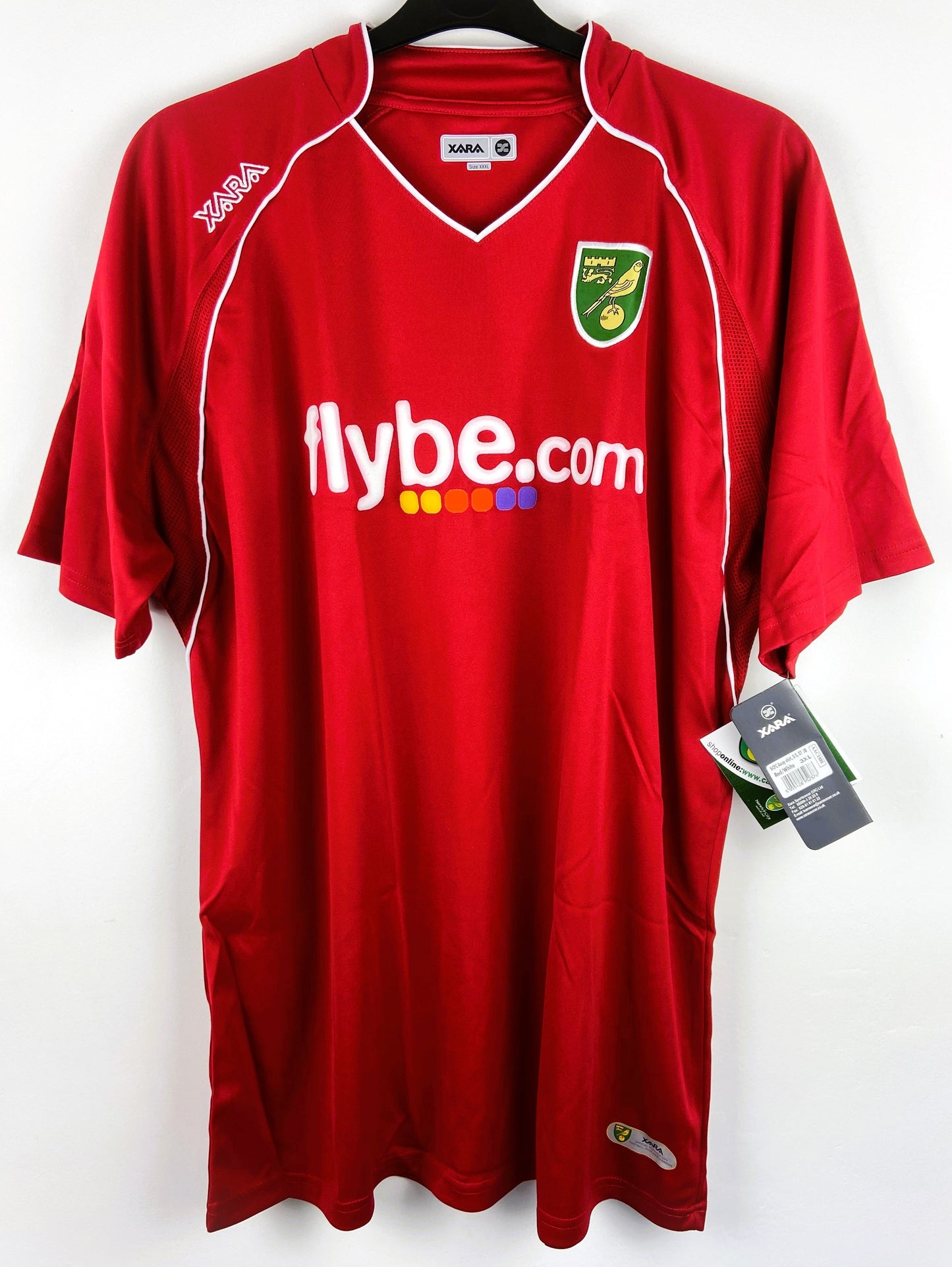 BNWT 2007 2008 Norwich City Xara Away Football Shirt Men's 3XL