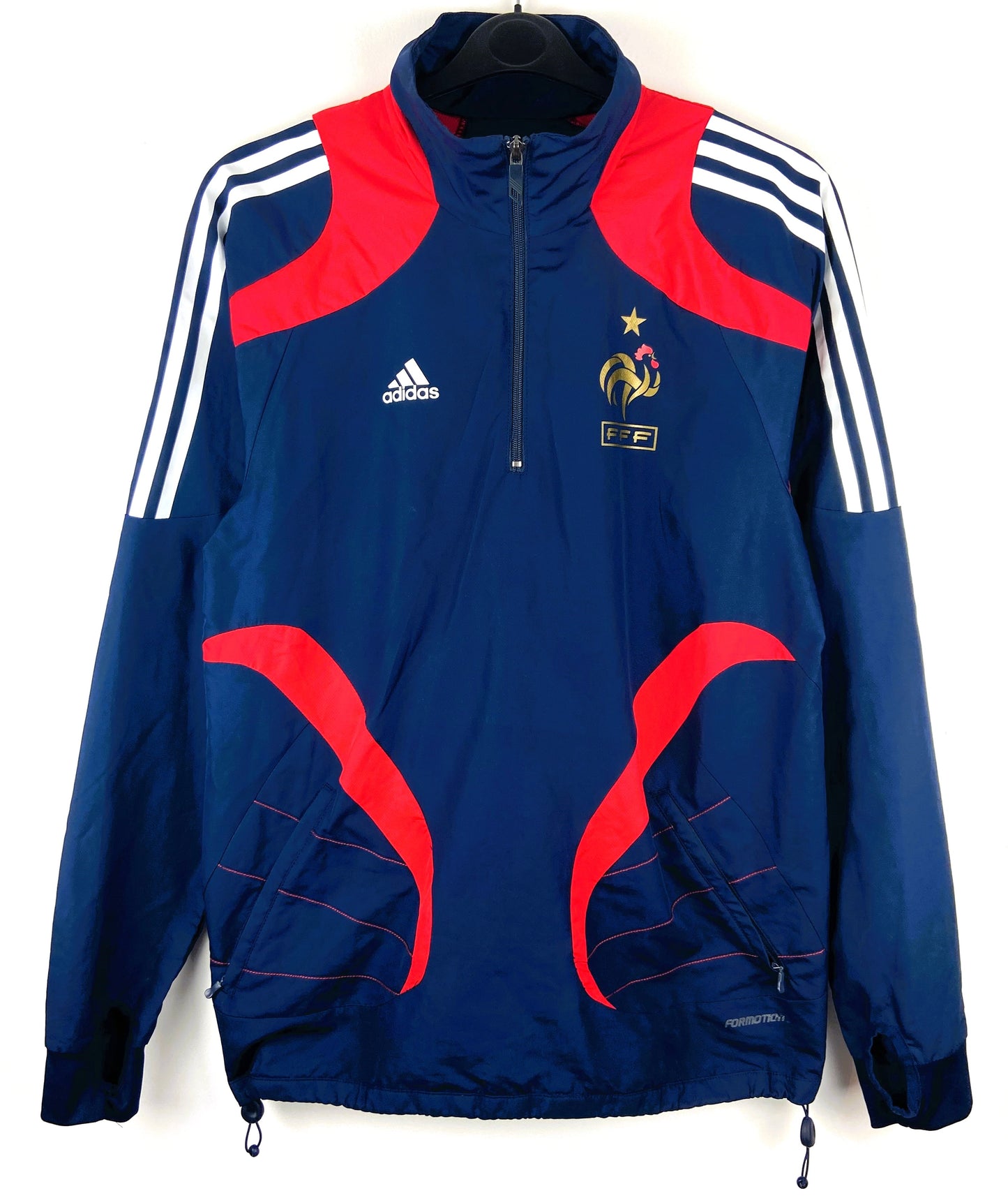 2008 2009 France Adidas 1/4 Zip Football Training Top Men's Medium