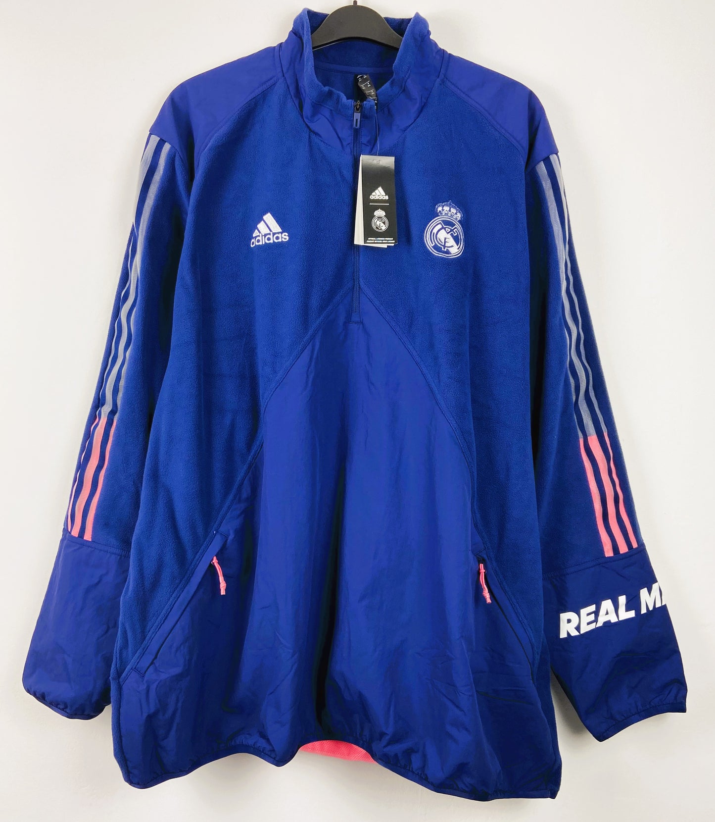 BNWT 2020 2021 Real Madrid Adidas Warm Travel Fleece Men's 3XL