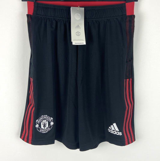 BNWT 2021 2022 Manchester United Adidas Training Football Shorts Mens Small