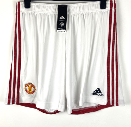 BNWT 2020 2021 Manchester United Adidas Home Football Shorts Mens XL