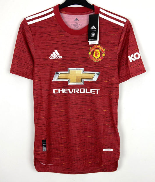 BNWT 2020 2021 Manchester United Adidas Player Issue Home Football Shirt Men's XS