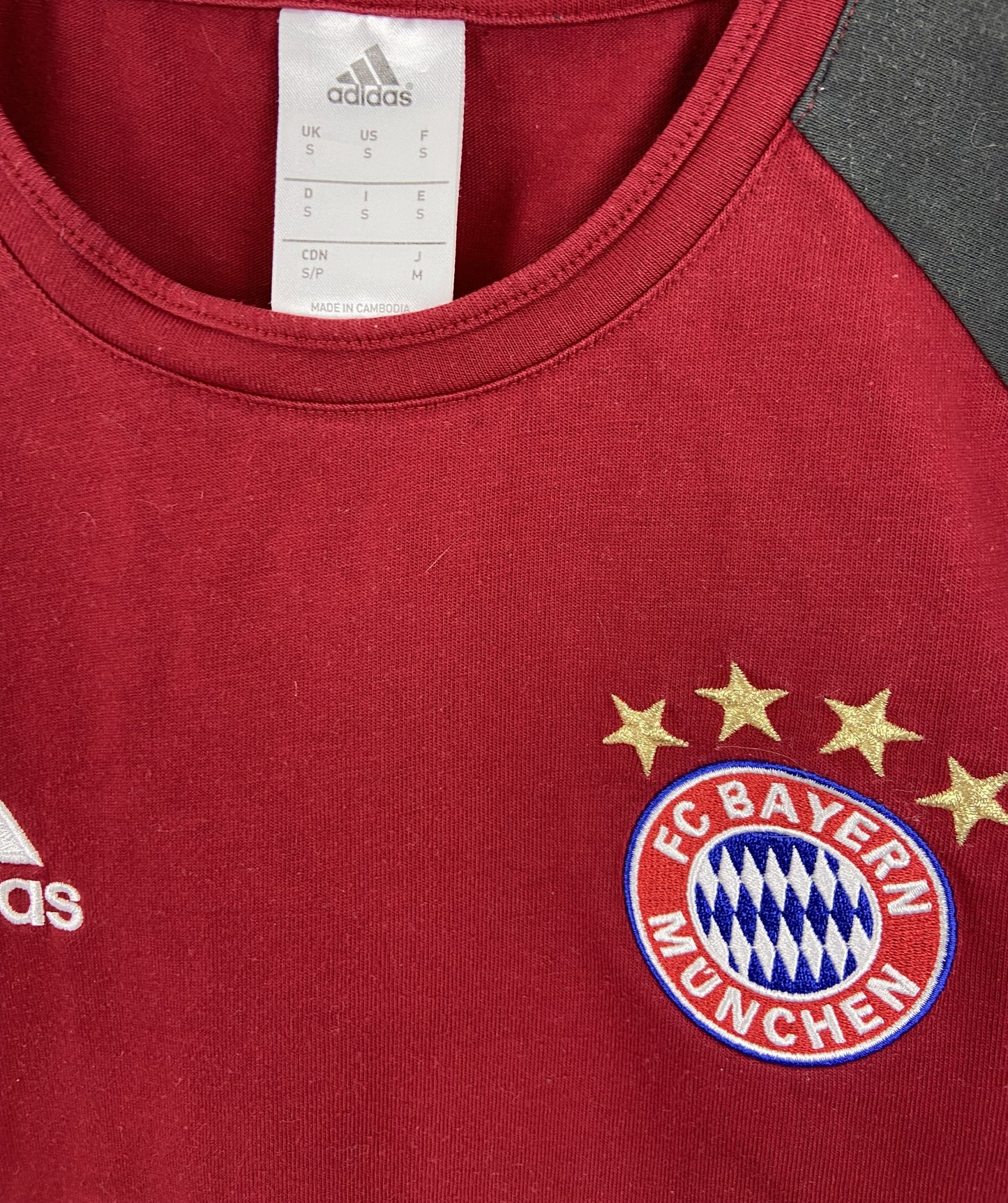 Bayern Munich Adidas Football TEE Men's Small