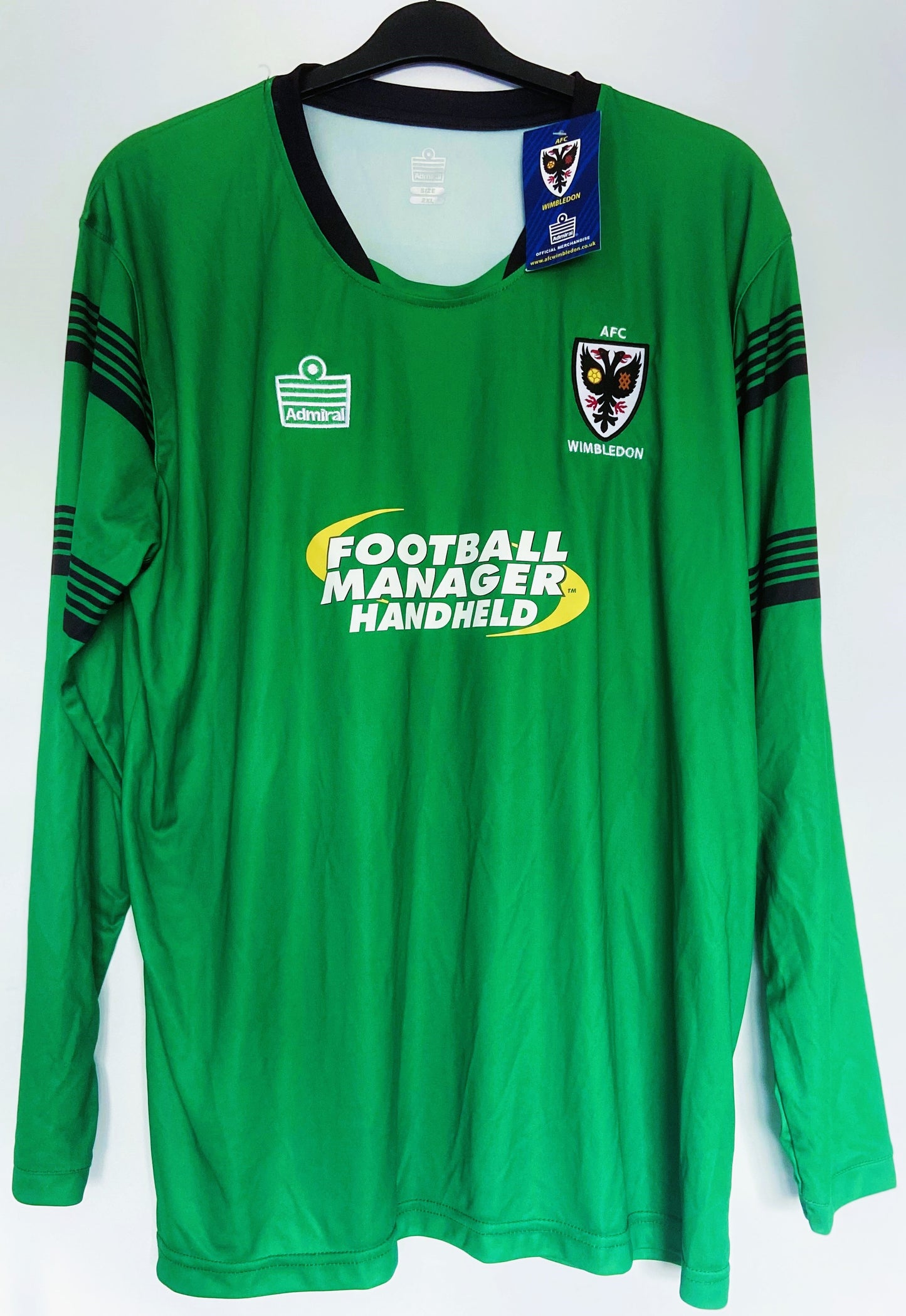 BNWT 2014 2016 AFC Wimbledon Admiral Away Goalkeeper Football Shirt Men's XXL